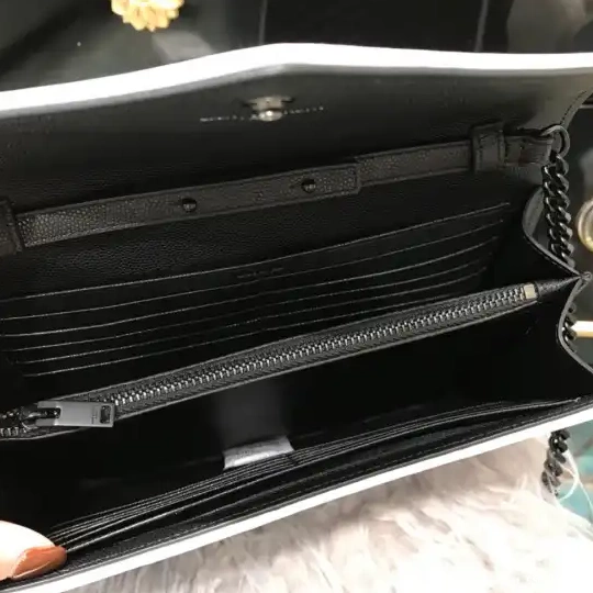 Repzbay REP YSL MATELASSÉ CHAIN CASSANDRE WALLET 0518